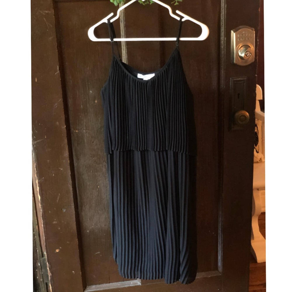 BCBG Black Pleated Dress